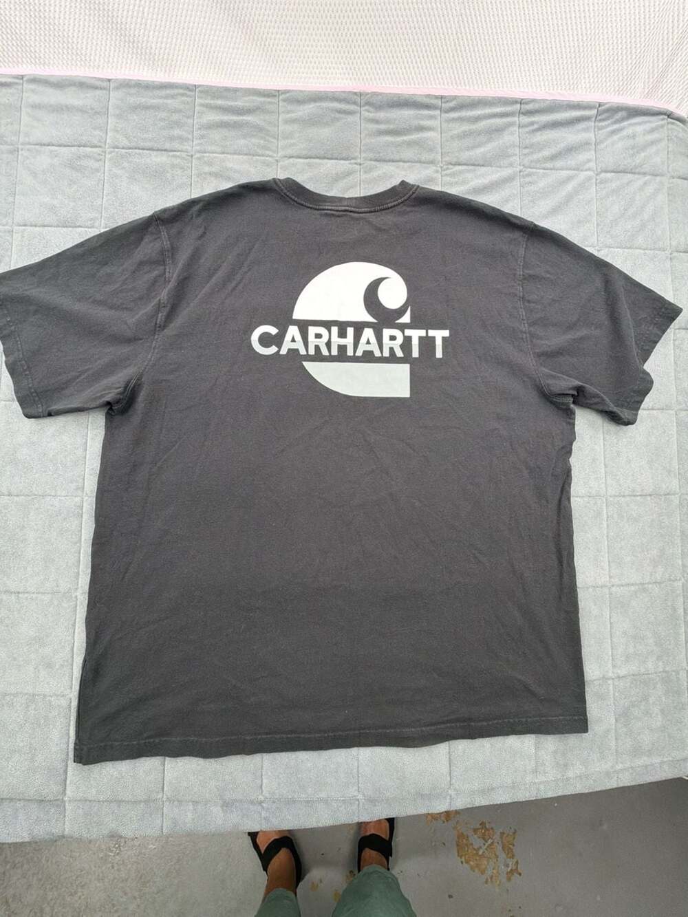 Carhartt Pocket T-Shirt Size 2XL Black Loose Fit Cotton Short Sleeve